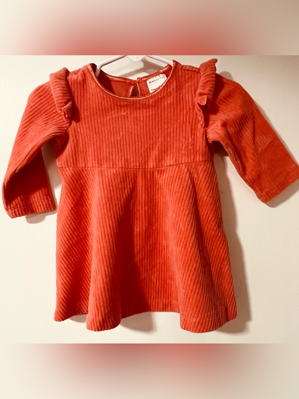 Baby Boden Corduroy Coral Dress